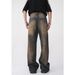 Men's clothing vintage made old rust-earth jeans_viptrois.com