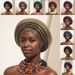 New Women's Gold Stamped Fashionable Elastic Pit Strap Laminated African Ethnic Baotou Hat_viptrois.com