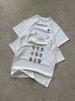 Men's Clothing 2025 Autumn And Winter New American Style Round Neck Cotton Short Sleeve T-Shirt With Retro US Letter Print_viptrois.com