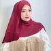 Women's Hijab solid color headscarf beaded pleated lace shawl scarf ladies headscarf hat_viptrois.com