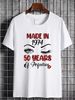 Made In 1974 50 Years Of Perfection T Shirt 50th Birthday Eyes Turning Women S Born The 70s For Her Graphic Homme Slightly Stylish Comfortable_viptrois.com