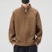 Nordmann Shanggu Clothing 2025 Men's Stand Collar Long Sleeve Polo Shirt Sweatshirt Korean Version Loose Fit Trendy Fashion Top_viptrois.com