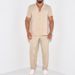 Men's Clothing Solid Color Sports Suit Fashion Trousers Foreign Trade Leisure Two Piece Suit_viptrois.com