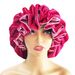 Flannel double layer sleeping cap warm velvet wood ear double layer princess home hat winter new hair care hat_viptrois.com
