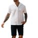 Summer New Hollow Out Shirt Men's Casual Top_viptrois.com