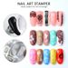 Nail Stamper Clear Silicone Head For France nail maincure with Cap Nail Art Stamping PlateTransparent Nail Stamper Templates_viptrois.com