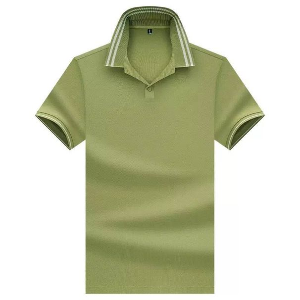 7A Antibacterial Men's Solid Color Short Sleeved Polo Shirt_viptrois.com