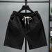 Men's Clothing Light Luxury Big Brand Style White Jacquard Shorts Men's Summer Trendy Brand Shorts 2024 New Men's Half Pants_viptrois.com