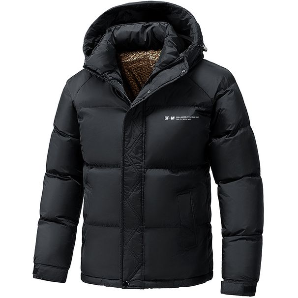 Men's Heavyweight Quilted Jacket – Detachable Hood Winter Coat For Extreme Cold (Black/Gray)_viptrois.com