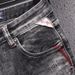 Retro European American Men's Jeans Distressed Vintage Black Gray Washed Slim Fit Straight Leg mid Waist Cotton Street Style_viptrois.com