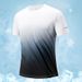 Men's Clothing Ice Silk Short Sleeve Thin Gradient Casual Sports Outdoor T Shirt_viptrois.com