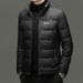 2025 New Men's Down Jacket Stand Collar Light Business Casual Tops Middle Aged And Young People High End Warm Jacket_viptrois.com