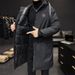 New Cotton-padded Jacket For Men In Winter, Mid-length Thickened Jacket, Trendy Korean Style Large Size Cotton-padded Jacket_viptrois.com