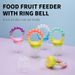 Mother & Kids Baby Fruit And Vegetable Music Rattle Design Food Pacifier Fruit And Vegetable Bag Complementary Food Bite Pacifier_viptrois.com
