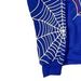 Gothic Spider Print Hoodie - Y2K Streetwear Pullover For Women, Oversized Zip-Up Sweatshirt, Soft Polyester Blend, Edgy Casual Fashion_viptrois.com