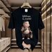 【DORAE】2026 Cotton T-shirt (Combed Cotton) Black ("Thai Meme Beer Boy" Print & White-Brown Accent) – Humorous Casual Style For Urban Commute_viptrois.com