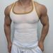 Men's Clothing Summer New Men's Fitness Tight Mesh Sports Vest Sexy Thin Mesh Transparent I Shaped Vest_viptrois.com