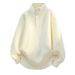 Solid Color Sweater For Men American Style Henley Collar Loose Vintage Knitted Autumn Winter Warm Coat_viptrois.com