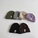 Kids'hats Randy solid color knitted hat letters boys and girls baby woolen hat winter_viptrois.com