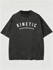 Vintage Washed Double-Sided Print Hexagon LK Monogram Letter Slogan Heavyweight 230g Cotton Men's Sports Street Tee_viptrois.com