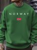 Autumn And Winter Men's Long Sleeved Round Neck Black Top Loose Casual Hoodie Hooded Hoodie_viptrois.com