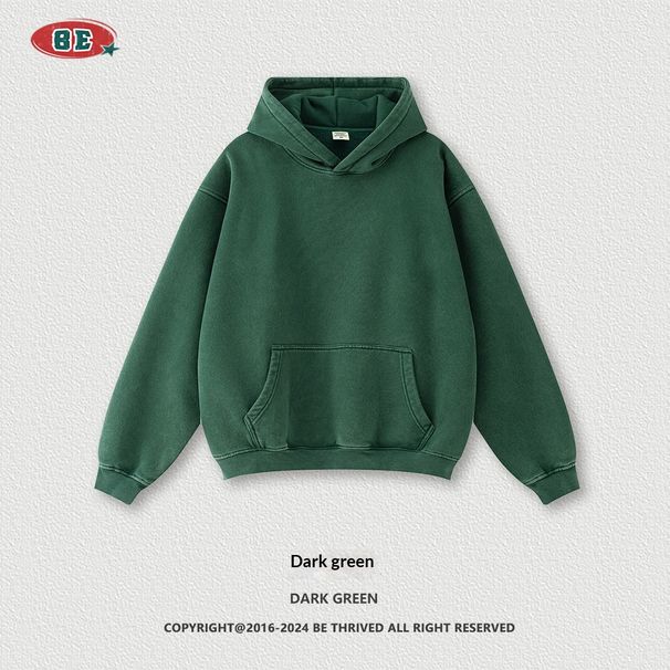 Pure Pure BE Clothing|2025 Autumn Winter Loose Fleece Thickened European And American Cross-Border Washed Men's Trendy Sports_viptrois.com