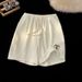 Summer High End Loose Casual Shorts For Men Trendy Brand Simple Lettering Sporty Five-Point Pants_viptrois.com
