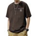 2025 New Summer Pure Cotton Short Sleeved T-shirt Men's Loose Round Neck Printed Men's Top Base Shirt Trend T Pattern Fashion_viptrois.com