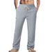 Men's Casual Trousers – Lightweight Straight-Leg Polyester Pants With Drawstring Waist (6 Colors, S-XXXL)_viptrois.com