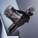 Touch screen PU leather gloves Men's PU cycling plus fleece warm women's ski gloves_viptrois.com