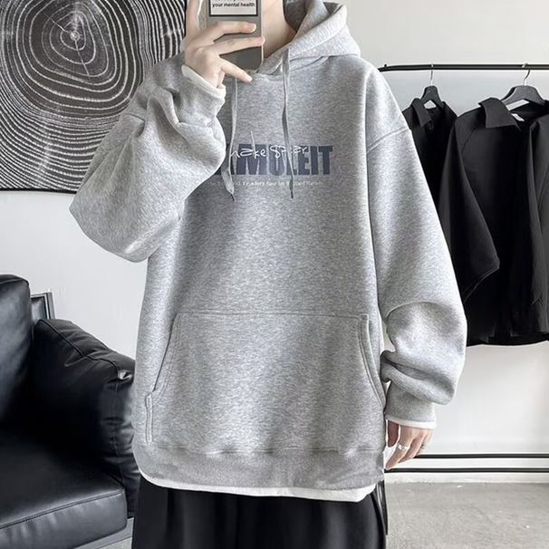 Autumn And Winter Casual Versatile Hoodie Sweatshirt Top Loose Printed Jacket_viptrois.com