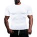 Men's Quick Dry Sports T-Shirt Outdoor Running Fitness Trendy Top Short Sleeve Tight Fit_viptrois.com