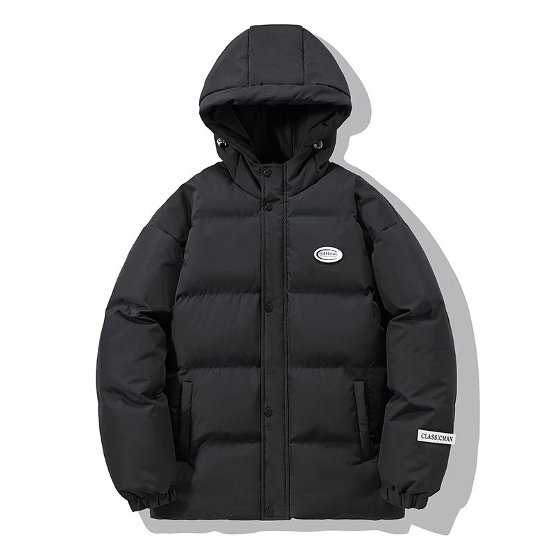 LM Binjie Cotton Jacket Men's New Hooded Cotton Jacket Trend Korean Version Short Winter Cotton Jacket Men's Jacket_viptrois.com