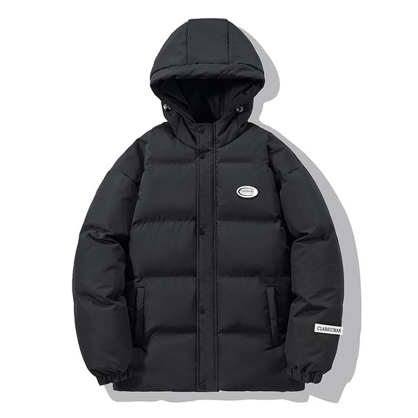 LM Binjie Cotton Jacket Men's New Hooded Cotton Jacket Trend Korean Version Short Winter Cotton Jacket Men's Jacket_viptrois.com
