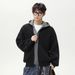 Monochrome Man- Two-Piece Cardigan Hooded Autumn Winter New Deer Fur Plush Trendy Brand Retro Lazy Style Knitted Sweater_viptrois.com