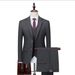 Men's Clothing Slim Business Casual Wear Studio Photography Wedding Suit Three Piece Set_viptrois.com