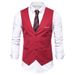 Men's Clothing Non Ironing Slim Fit Professional Suit Vest Workwear Business Formal Wear Vest Waistcoat Work Clothes Suit_viptrois.com