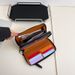 Men’s Bags Men's Clutch Double Zipper Light Luxury Long Wallet Large Capacity PU Leather Clutch Card Holder_viptrois.com