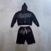 Men's Clothing Autumn And Winter Personality Hot Diamond Loose Jacket New Men And Women's Zipper Hoodie Long Sleeved Sweater_viptrois.com