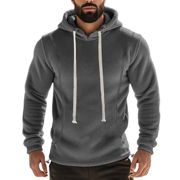 "Men's Fleece-Lined Hoodie – Winter Warm Pullover With Soft Brushed Interior (6 Colors, Oversized Fit)"_viptrois.com