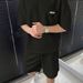 Men's Clothing T Shirt Shorts Simple Thin Two Piece Set_viptrois.com