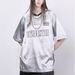 Summer America Style Silver Letter Prit T-Shirt Desig Sese Loose Casual Sports Jersey Top_viptrois.com
