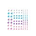 Halloween Edm Electronic Music Festival Face Stickers Eyebrow Stickers Diamond Resin Diamond Carnival Diamond Stickers Masquerade Face Decoration_viptrois.com
