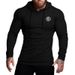 Autumn And Winter Fitness Hooded Sweater Men's Fitness Long Sleeve Bottom Shirt Slim Elastic Thin Running Training Clothing Foreign Trade_viptrois.com
