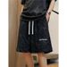 Men's Clothing Pink Corduroy Heavyweight Shorts For Boys Summer Thin Loose Sports Pants Men's Casual Shorts_viptrois.com