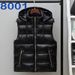 Men's Clothing Lightweight Quilted Vest, Winter Warm Sleeveless Jacket, Hoodless Zip-Up Puffer Gilet For Casual Outfit (Red, Black, Silver White)_viptrois.com