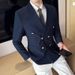 Men's Clothing Men's Slim Fit Double Breasted Gold Suit Jacket Peak Lapel Single Blazer For Formal & Casual_viptrois.com