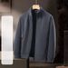 Fashion Casual Stand-up Collar Fleece Clothes Men's Spring And Autumn Thickened Fleece Thermal Sweater Youth Jacket Tide_viptrois.com