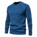 Pure Solid Color European Size Sweater Men's Plaid New Cross-Border Dark Gray Base Autumn Winter Pullover Knitwear 2024_viptrois.com
