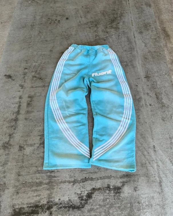 Men's Clothing New Trousers Fashion Trend Brand Personality Street Couple Sweatshirt Letter Print Loose Sweatpants_viptrois.com